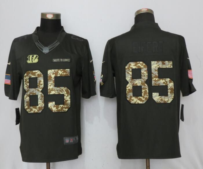 2017 Men Cincinnati Bengals #85 Eifert Anthracite Salute To Service Green New Nike Limited NFL Jersey->customized nhl jersey->Custom Jersey
